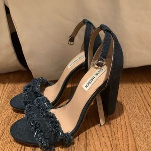 STEVE MADDEN DENIM HEELS